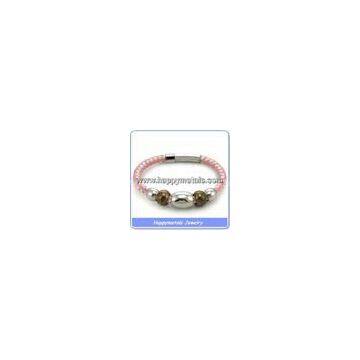 slider charms string rope bracelets B8739