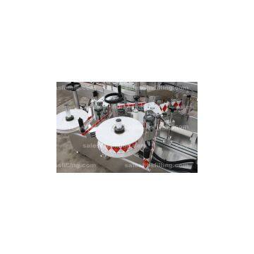 Square Jar / Oil Bottle Double Side Sticker Labeling Machine Fully Automatic