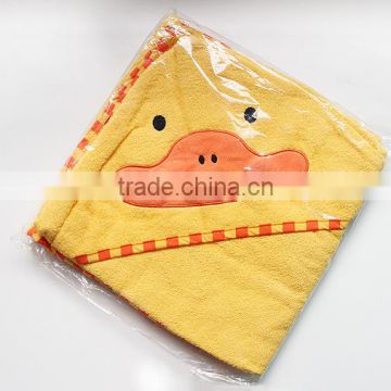 Factory OEM service 100% organic bamboo fiber baby animal bath bamboo hooed baby towel