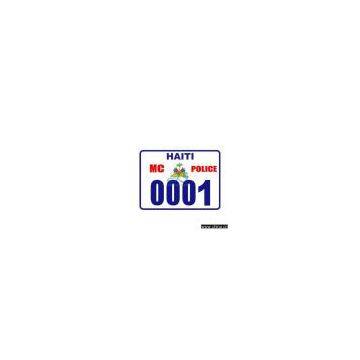 motorcycle number sticker plate