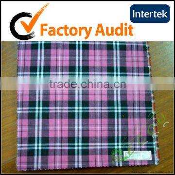 cotton check fabric in stock