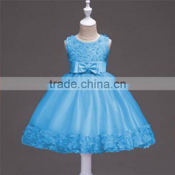 2017 Cheap children clothes kids wedding party dresses for flower girl frock suits