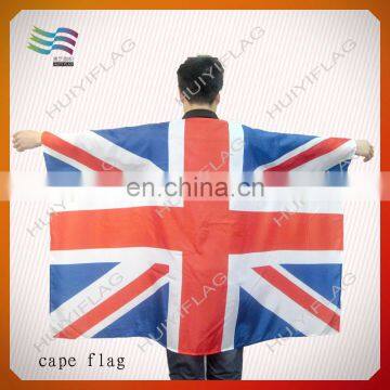 wholesale polyester cape flag for British sports fan