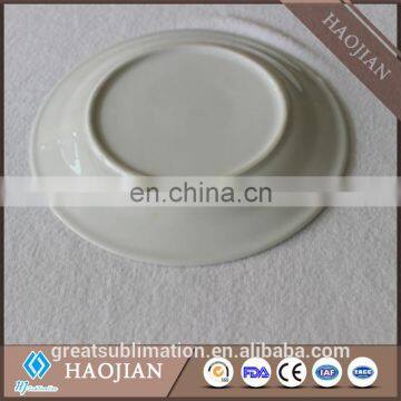 China Factory Price Sublimation Blank Ceramic Dishes