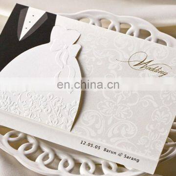 Newest Classic Cheap Bride And Groom Wedding Invitation Card