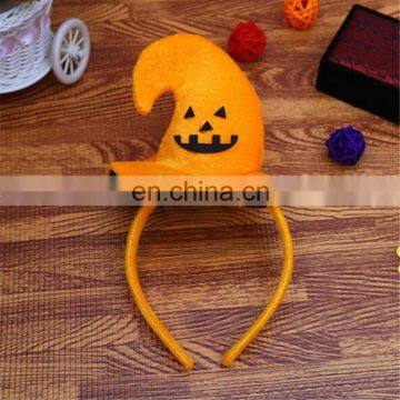 Children Halloween Cosmetics Hat Headdress Halloween Party Smile Face Pumpkin Headband photo-6