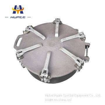 Aluminium Alloy Six Claw Quick Openning Manhole Cover Powder Tank Truck Manhole Covers photo-2
