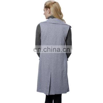 2015 Fashion Longline Lapel Collar Lady Jacket,custom Jacket,jacket for Women photo-6