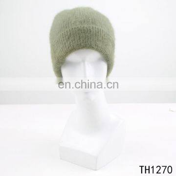 TOROS 2017 winter beanie hat women warm fashion hat plain solid color rabbit fur knit hat