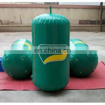 New style! blue cylinders buoy for water event promotion