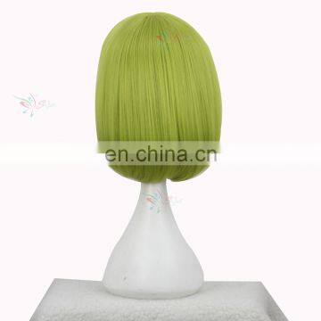 Styler Brand Cheap Straight Short Wig Anime Synthetic Cosplay Green Custom Bob Wig photo-3