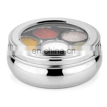 Factory supplying stainless steel apple shaped spice box on sale