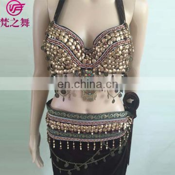 GT-1066 Tribal egyptian full coppers tassel belly dance costumes