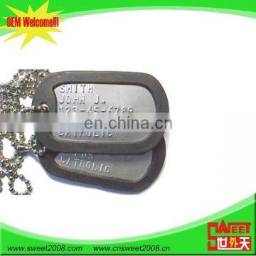 Logo Embossed Metal Dog Tag Military Tag