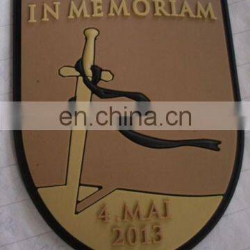 Excellent Quality USA Sparta Logo National Flag Embossed PVC Rubber Patch photo-4