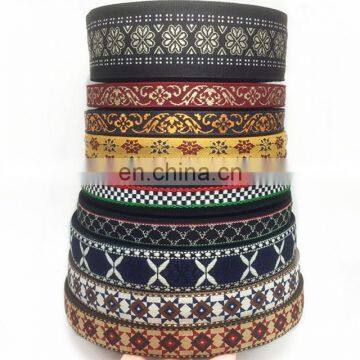 National Embroidery Weave Grosgrain Ribbon Braided Tapes for Decorations