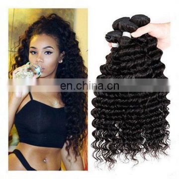 Good Feedback Deep Curl Virgin human hair bundles brazilian hair weave for sale