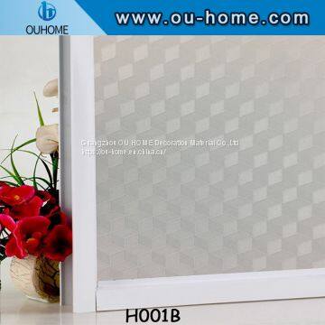 OUHOME PVC Film Manufacturer Color Stained 3D Embossed PVC Static Window Film Plastic Vinyl Sticker