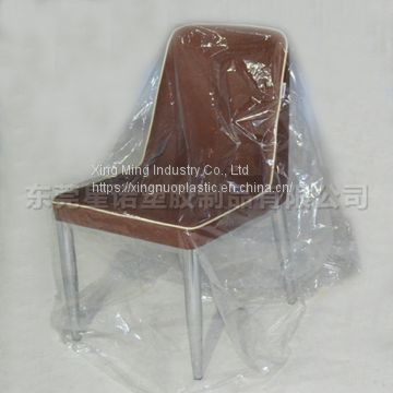 Factory PE Plastic Clear Chair Cover Folding Moving Protective Bag Furniture Cover