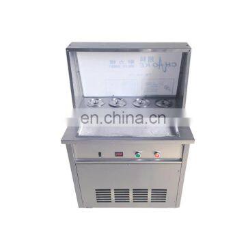 Single Pan Double Pan and Refrigeration Buckets Fruit,milk Fried Ice Cream Machine| Fry Ice Cream Machine photo-2