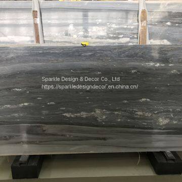 Fatory Price Luxury Hotel Villa Wall Decoration Italian Palissandro Blue Marble Slab photo-5