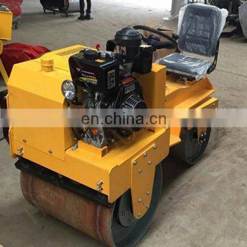 HW-700A ride on road roller/hand push single/double drum road roller