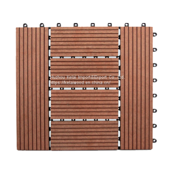New Style Factory Direct WPC Wood Plastic Composite Flooring DIY Decking 300*300mm photo-2