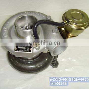 Auto parts 4D34 turbocharger for Mitsubishi Fuso Bus 6D31 engine repair parts TDO6 Turbo 49179-00261 49179-00260 ME073623