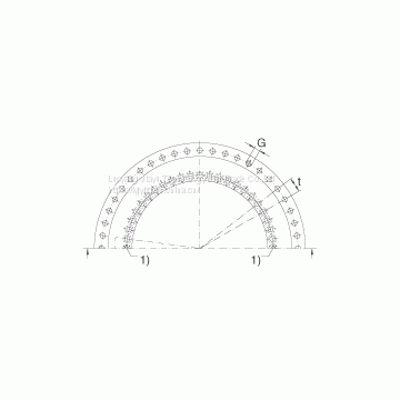 High precision Rotary Table  bearing YRT1200