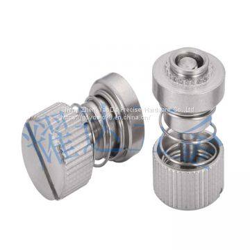 M2.5 M3 M4 M5 M6 Low Profile Knob Spring-Loaded Captive Panel Fastener Screw PF30 PF31 PF32 Spring-Loaded  Captive Panel Screw Fasteners