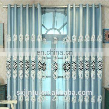 new design curtain and polyester flowers curtain