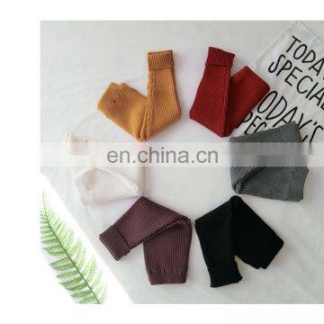Newest Design Soft Fabric Baby Girl Trousers Rib Cotton Fashion Legging photo-2