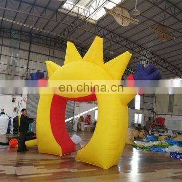 High Quality Decorative Sun Flower Archway Entrance Inflatable Arch for Nursery School Open photo-5