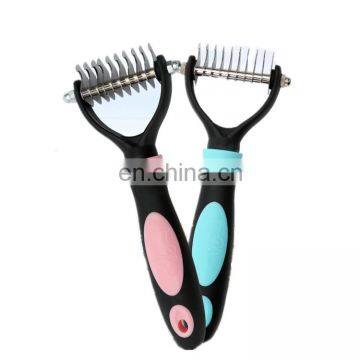 Stainless Steel Dog Grooming Comb Dematting Pet Hair Remover Brush