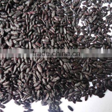 steamed/roasted black rice (organic or common types)