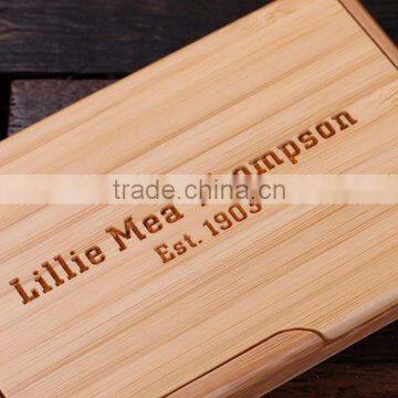 Accept OEM Custom Logo Wooden Name Card Box,business Card Box Wood photo-3