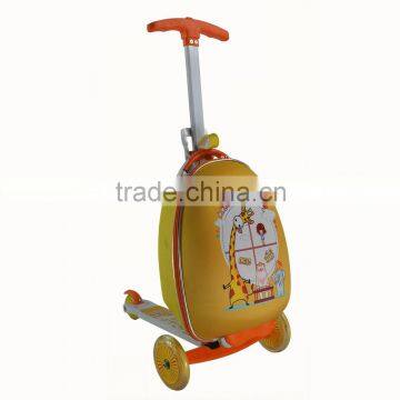 Kids school rolling 3 wheels suitcase scooter