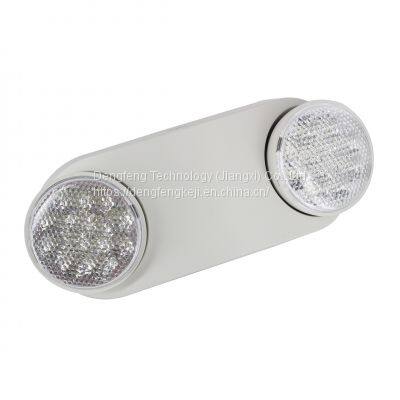 LED emergency light new style rechargeable twin head wall lamp wholesale 3W*3W 3hours CE certified
