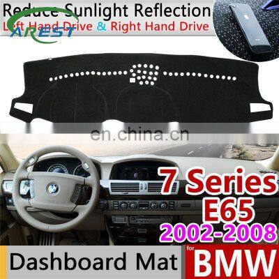 for BMW 7 Series E65 2002~2008 Anti-Slip Anti-UV Mat Dashboard Cover Pad Dashmat Protect Carpet Accessories 730i 740i 750i 2003