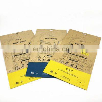 Hot Sale Custom Printed Paper Bags Factory Supply Flat Paper Bags Security Three Side Seal Paper Bags With Window photo-4