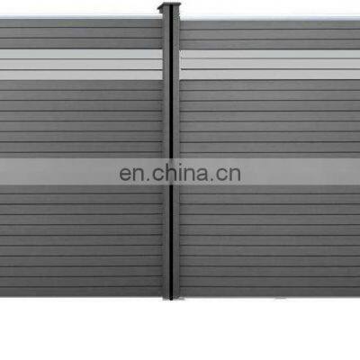 XINHAI Fence Wpc Hot Sale Dark Grey Privacy Decorative Outdoor Garden Fence Wood Composite photo-4