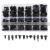 350pcs/box  Car Fasteners Kit Plastic Snap Pin Clips Door Bumper Panel Retainer Black Car Clips