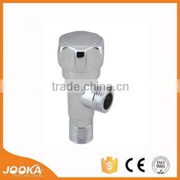 Bathroom accessories polished faucet angle valve in zinc