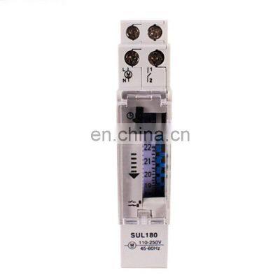 SUL180 15 Minutes Mechanical Timer 24 Hours Programmable Din Rail Timer Time Switch Relay Measurement Analysis Instruments photo-4
