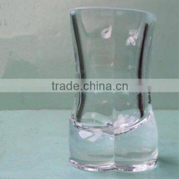 Handmade Mouth Blown Clear Male Body Sexy Shot Glass Hot With 50ml Volume photo-2