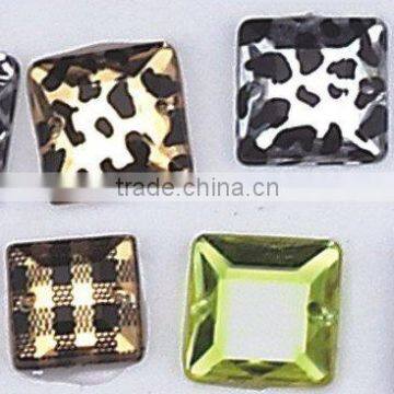 Beautiful square transparent Acrylic two hole buttons/Accessory