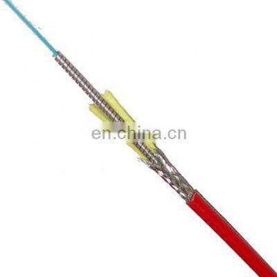 Spiral steel pipe armored temperature measuring cable High temperature resistance temperature measuring optical cable