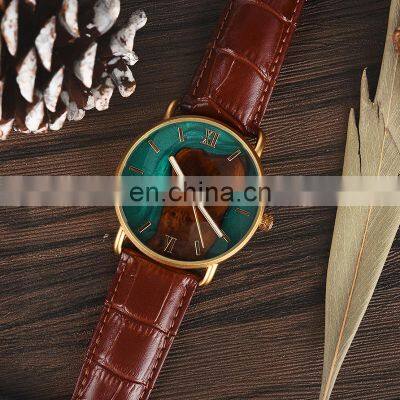 BOBO BIRD Wood Resin Watches for Men Luxury Brand Quartz Wristwatches Leather Band Male Clock Simple Watch Gifts Dropshipping photo-3