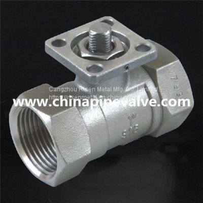 R413 1 Pieces Ball Valve With Mounting Pad