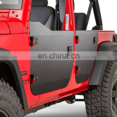 Car Door Lock Black Element Aluminum Alloy Half Doors Kits For Jeep Wrangler JK photo-2